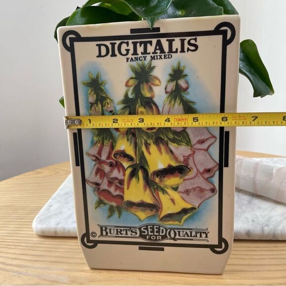 Vintage Burt’s Seed for Quality- Digitalis fancy mix ceramic sign - Picture 2 of 10